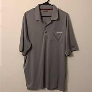 Men’s TaylorMade grey golf polo shirt XL